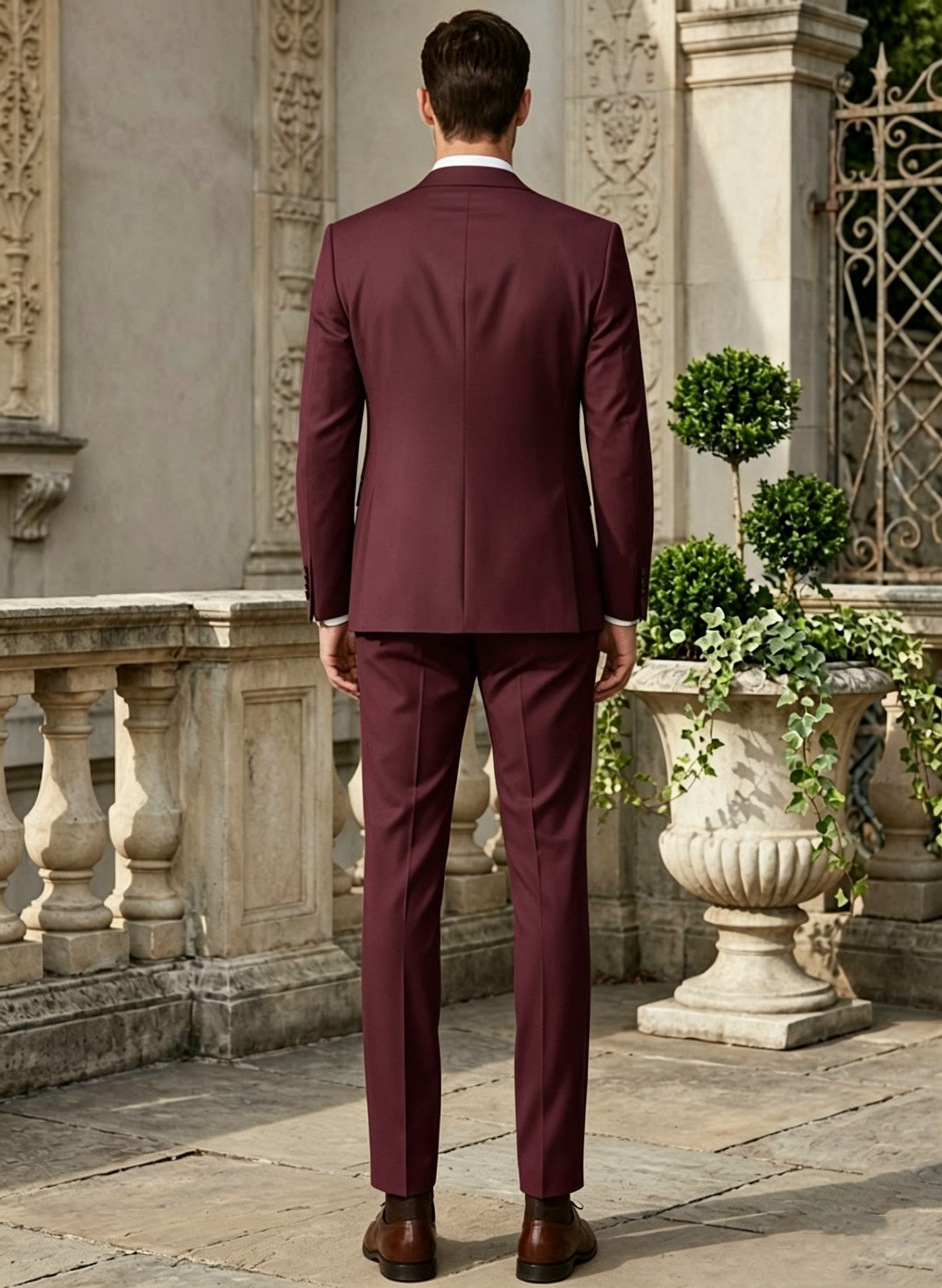 3-Piece Men's Suit, Slim Fit, Wrinkle-Resistant and Stretchable